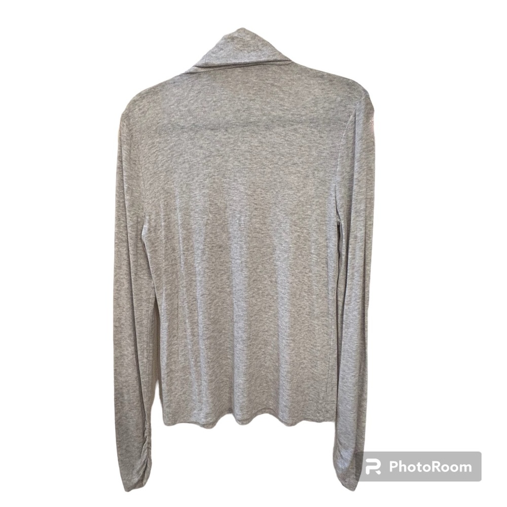 Fabletics Jess Light Grey Heather Turtleneck Top … - image 5